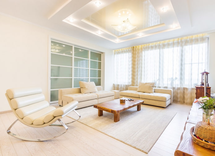 curly plasterboard ceiling in the form of squares curly plasterboard ceiling in the form of squares