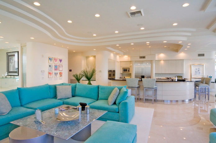 multi-level plasterboard ceiling in the living room multi-level plasterboard ceiling in the living room