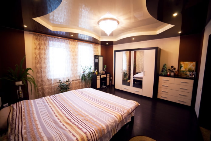 combined tension structure in the bedroom