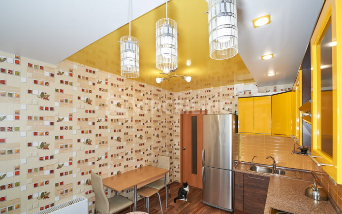 combined tension structure in the kitchen