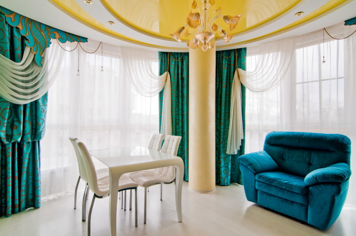 combination of matte and glossy canvases