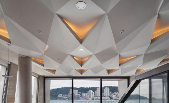 broken plasterboard construction