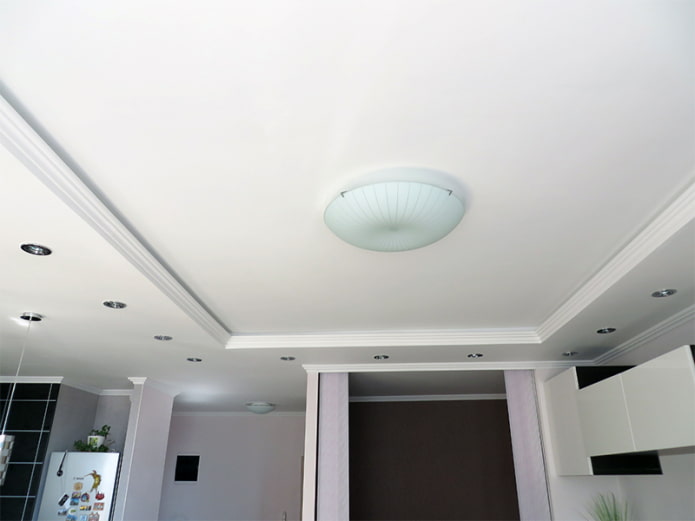 two-level plasterboard construction