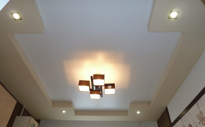 two-level plasterboard construction