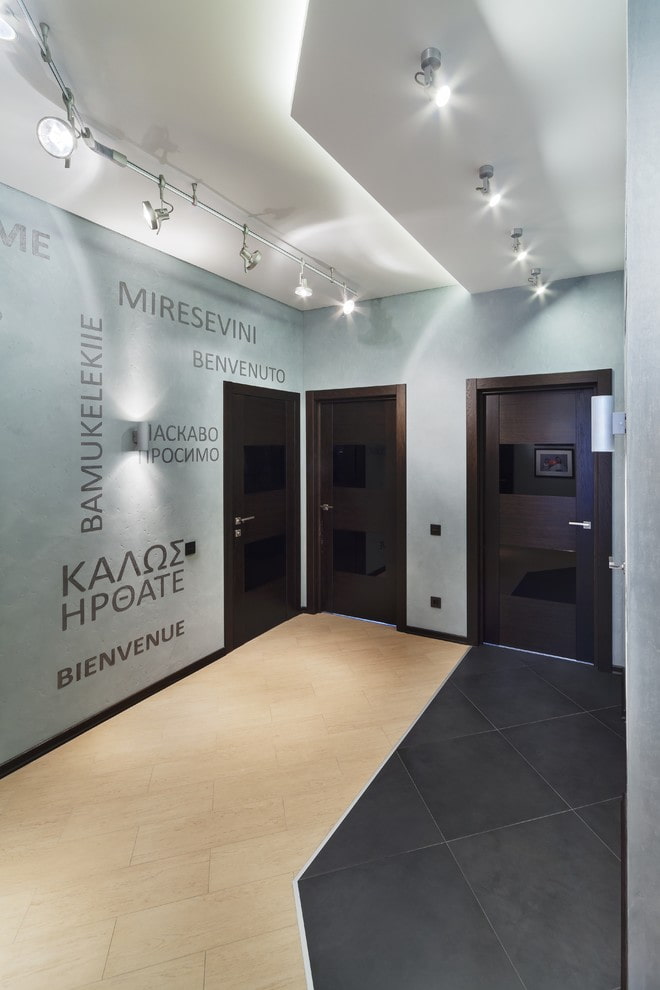 plasterboard ceiling structure in the hallway plasterboard ceiling structure in the hallway