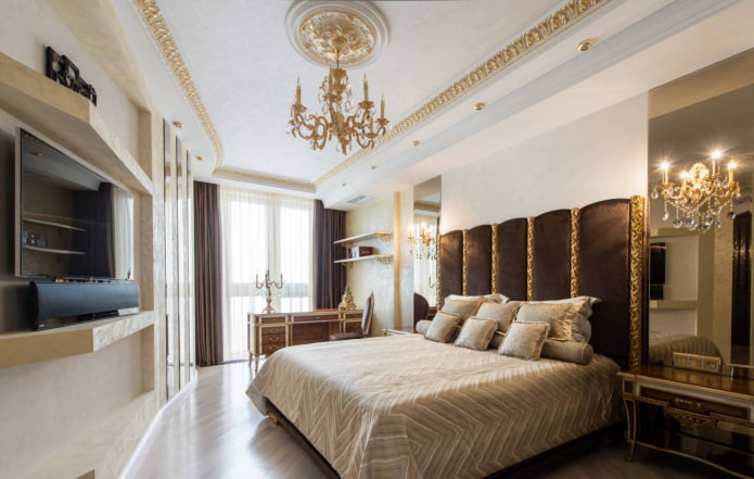 plasterboard construction combined with baguettes