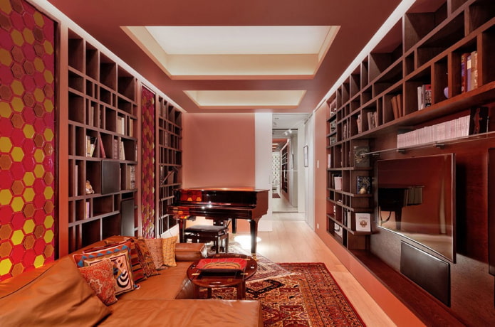 plasterboard construction in squares