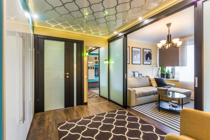 ceiling design in the corridor leading to the living room ceiling design in the corridor leading to the living room