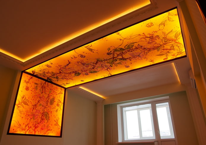 illumination inside the stretch fabric