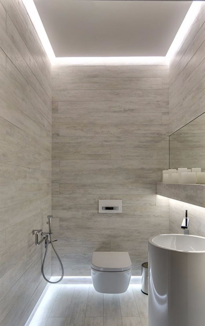 lighting in the toilet