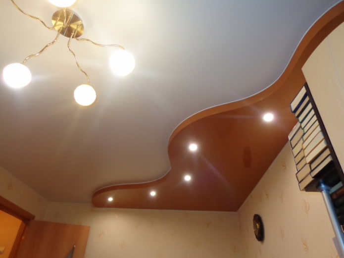 two-level wave-shaped tension structure