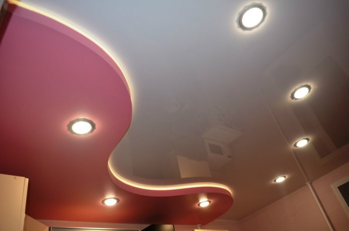 two-level wave-shaped tension structure