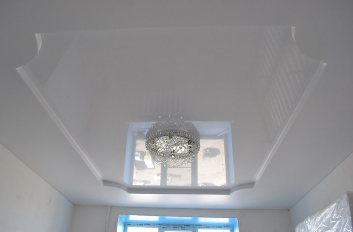 white two-level tension structure