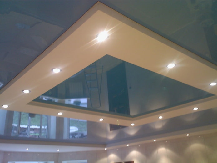 square two-level tensile structure