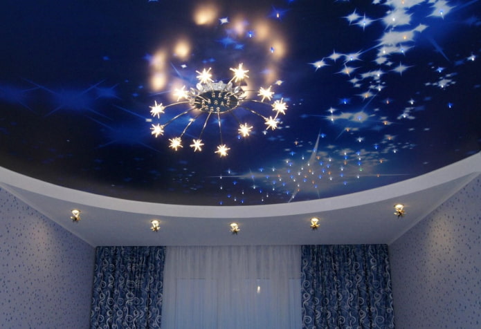 two-level tension structure starry sky