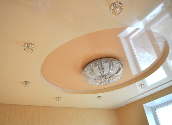 glossy two-level tensile structure