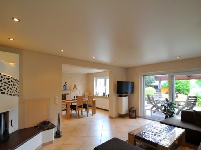 beige stretch fabric in the interior beige stretch fabric in the interior