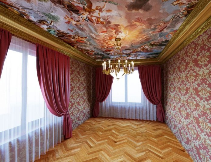 stretch canvas with photo printing in the form of a fresco stretch canvas with photo printing in the form of a fresco