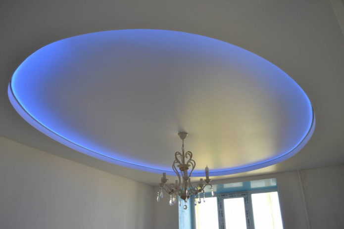 oval-shaped satin tension structure oval-shaped satin tension structure