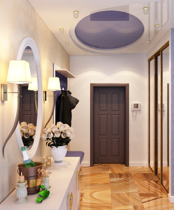 round stretch ceiling structure