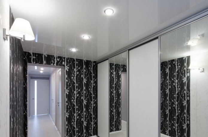 white tension structure in the hallway