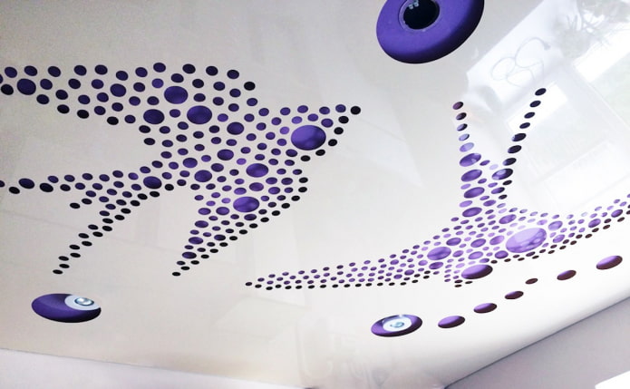 bird-shaped perforated stretch fabric