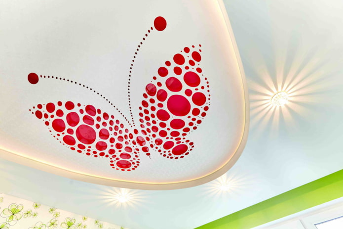 Butterfly perforated stretch fabric