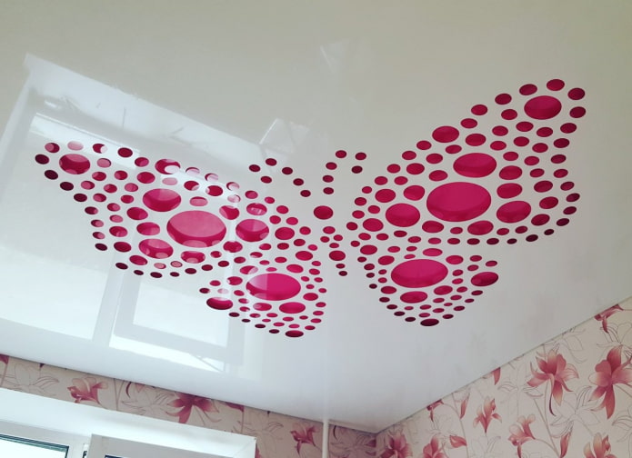 Butterfly perforated stretch fabric