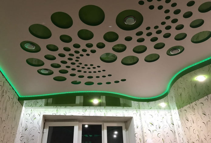 two-level perforated tensile structure