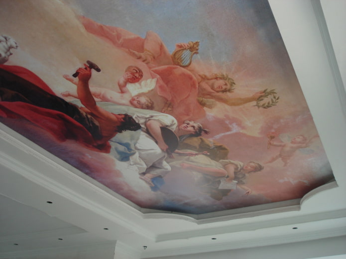 stretch canvas with photo printing in the form of a fresco stretch canvas with photo printing in the form of a fresco