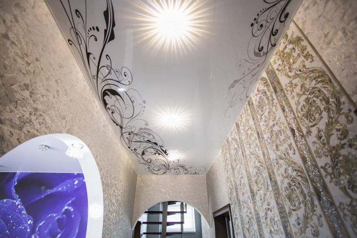 canvas with photo printing in the corridor canvas with photo printing in the corridor