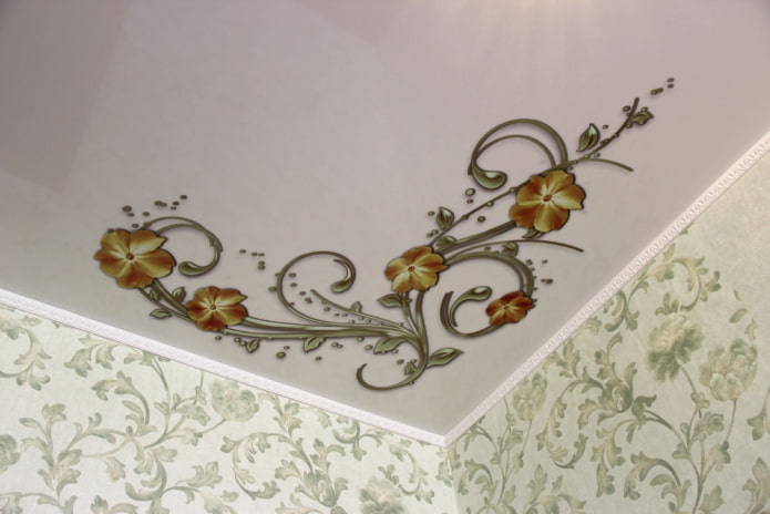 stretch canvas with a pattern in the corner stretch canvas with a pattern in the corner