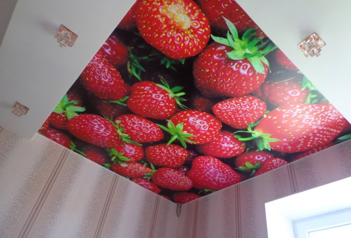 two-level tension structure with photo printing two-level tension structure with photo printing