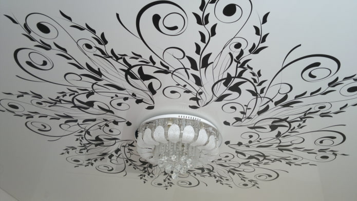 white ceiling with black pattern white ceiling with black pattern