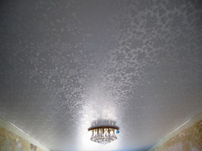 textured stretch fabric in white