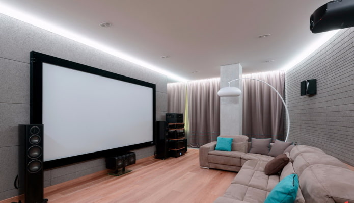 floating tension structure in white