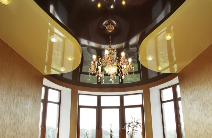 tension construction with striking accents