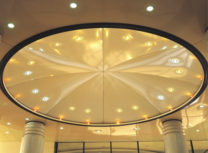 dome-shaped tension cloth