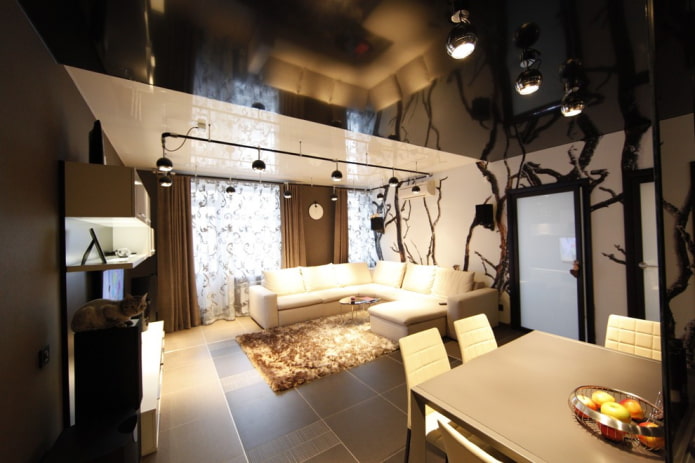 PVC film stretch fabric