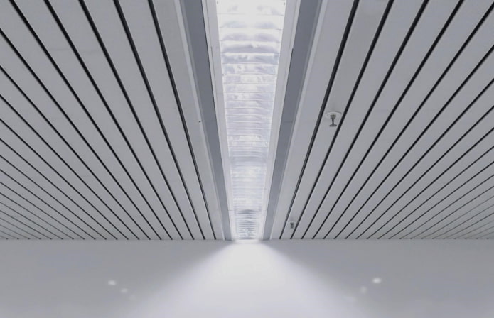 slats located along slats located along