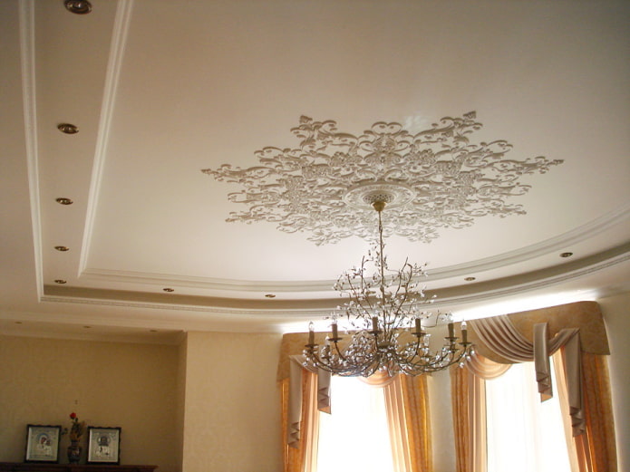 suspended structure with stucco suspended structure with stucco