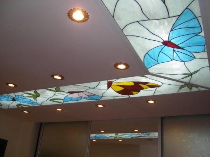 hanging structure with butterflies hanging structure with butterflies