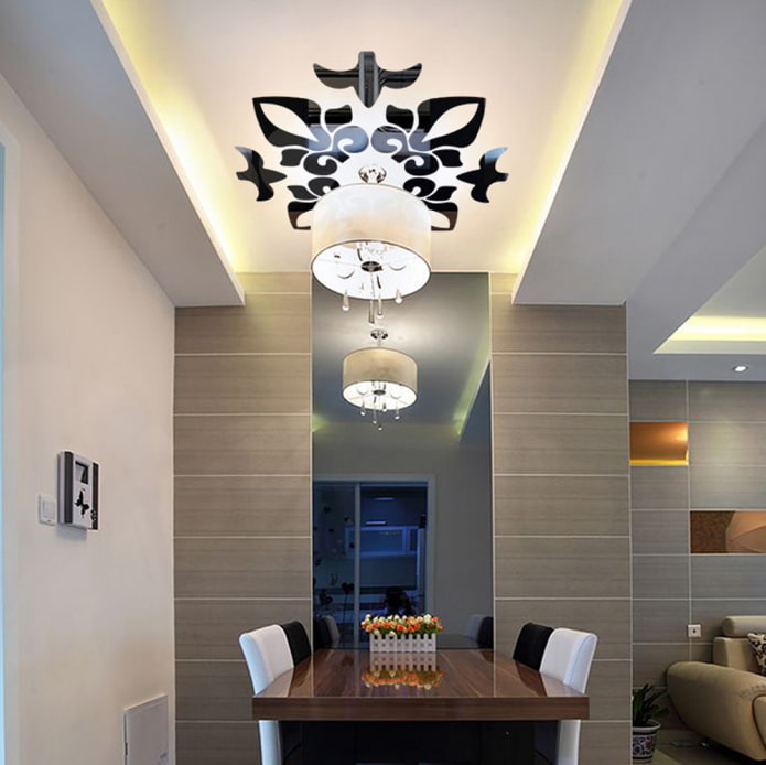 hanging structure with stickers hanging structure with stickers