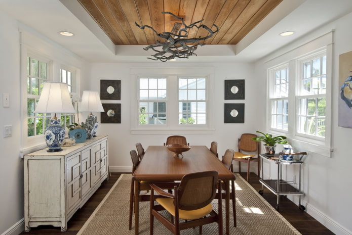 combined ceiling in the interior combined ceiling in the interior