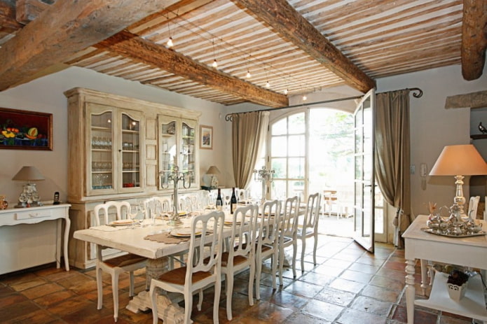 Provence style wood ceiling Provence style wood ceiling
