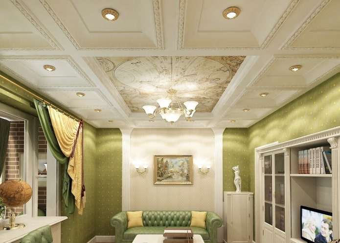 coffered structure made of polyurethane coffered structure made of polyurethane