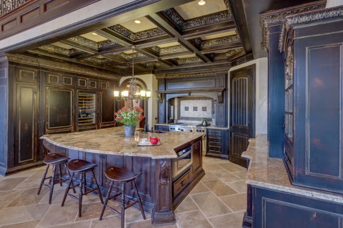 coffered structure in English style coffered structure in English style