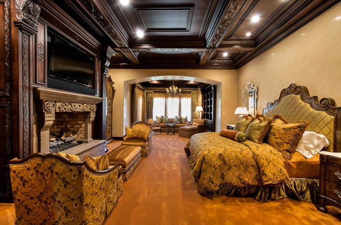 coffered design in wenge color coffered design in wenge color