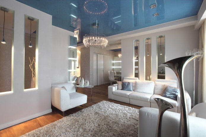 blue ceiling combined with white walls blue ceiling combined with white walls