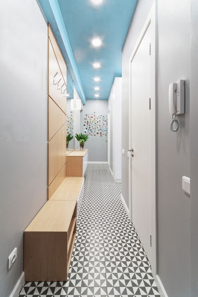 blue ceiling in the hallway blue ceiling in the hallway